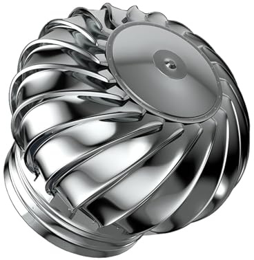 Comignolo Girevole in Acciaio Inox Comignolo Multiuso Cappucci per Camino Rotanti per Camini e Sfiati di Scarico 75mm 200mm 400mm(250mm)
