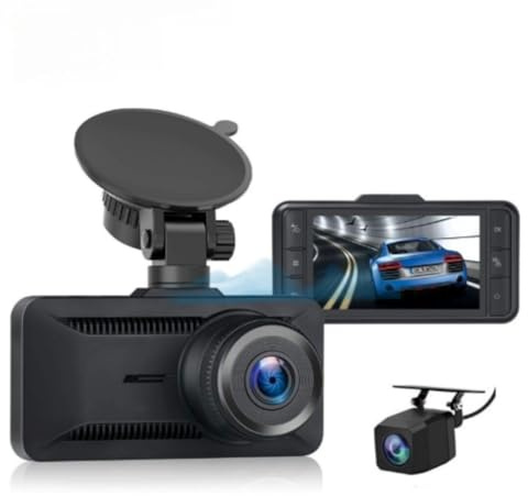 Orzym Dashcam 4K Pro, Caméra Voiture 4K + 1080P Avant et Arrière, Vision Nocturne, Surveillance Parking 24h/24 (4k+1080P+Allume-Cigare,64GB)