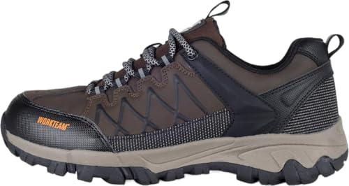WORKTEAM Zapatilla Trekking Unisex con Cordones, Suela TPR Antideslizante, Plantilla con Amortiguación Extraíble Ligera, Ideal para Uso en Exteriores