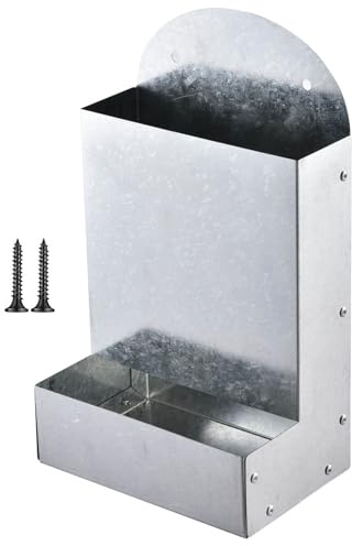 Efficient Poultry Container Holds Sufficient Mineral and Crushed Materials with Weatherproof Design for Outdoor Use Chicken Feeder