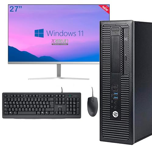 HP Postazione Completa ALL in One prodesk SFF I5 7Th 16GB RAM SSD 512 KEY Wi-Fi Monitor 27 CASSE INTEGRATE Win 11 Office 21 (Ricondizionato)