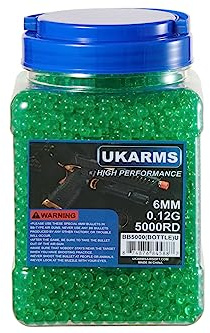 Golden Ball UK Premier .12-Gram 6mm Airsoft BBS (5000-Count)-Color Vary