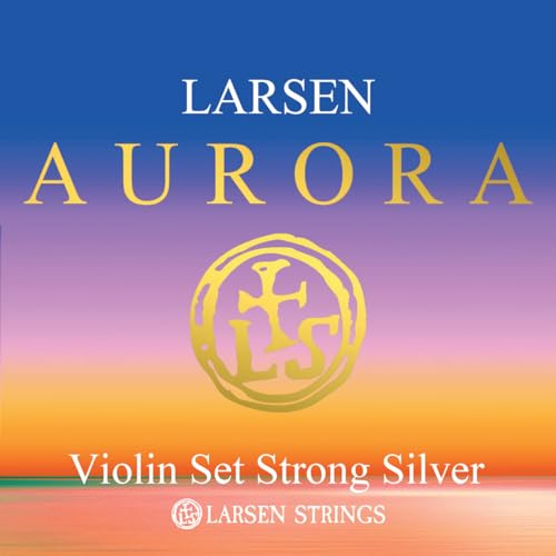 Juego de cuerdas para violín Larsen Aurora 4/4 con D Silver Strong
