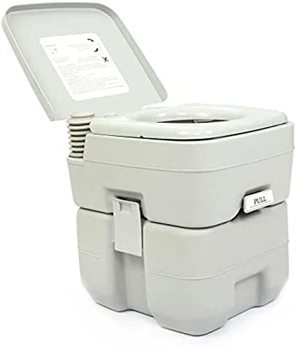 Toilettes Chimiques de Camping 20 L, Armoire de Toilette Portable, Toilettes Chimiques de Camping, capacité de Charge maximale de 130 kg, Toilettes Portables pour la Maison, l'extérieur