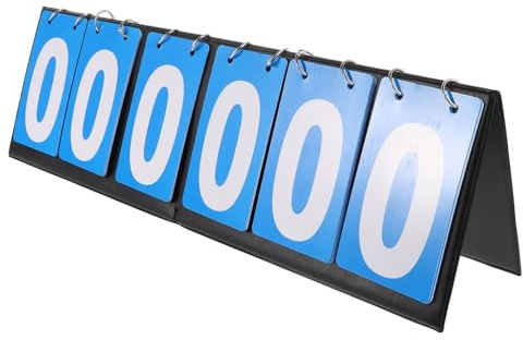 WHAMVOX Table Tennis Score Counter Board Flipping Scorekeeper for Basketball Volleyball and Baseball Numbers Safe and Practical Design for Judges and Sports Events