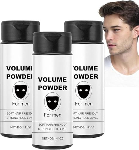 3 Piezas Based Texture Powder,polvo Para El Cabello Para Hombres,polvo De Textura Con Efecto Mate,pol vo De Peinado Para Dar Textura Y Volumen Al Instante,Fácil De Aplicar Para Fiestas,Viajes De ne go