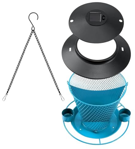 jojnsha Mangeoire À Oiseaux Suspendue Facile Installer avec Conception en Filet pour Une Facile des Niveaux De Nourriture Station d'alimentation Jardin Et Balcon Mangeoire Oiseaux Sauvages