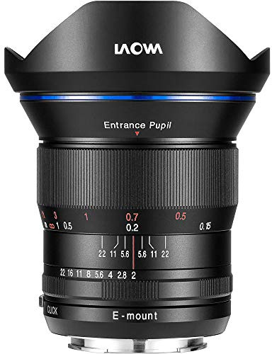 Laowa Kompatibel mit Sony FE Weitwinkelobjektiv VE1520SFE 15 mm F2 Zero Verzerrung, Schwarz