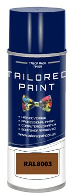RAL 8003 Clay Brown MATT Aerosol Paint Can Direct MATT Paint For Wood, Metal, Plastic, PVC, UPVC, Fascia Boards - Indoor & Outdoor