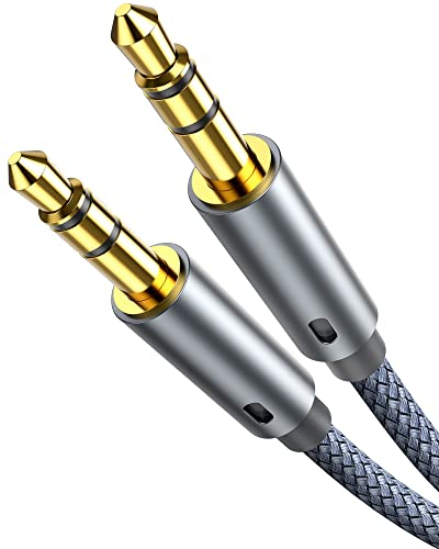 Highwings Aux kabel 5M 3,5mm Klinkenkabel, Stereo Audio kabel Klinke auf Klinke Nylon Geflochtenes kabel für Kopfhörer, Auto, PC, Tablets, Lautsprecher, Stereoanlage, MP3-Player usw