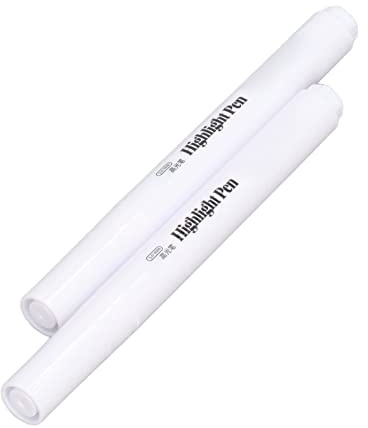 3,0 Mm Highlight White Marker, Paint Pens, Markers Daubers Pens Markers Set med 2 Akrylfärg White Marker för Målning på Sten, Sten, Keramik, Glas, trä, Däck, Tyg, Canvas