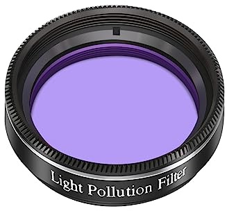 WEOOEN 1.25inch Light Pollution Filter for Telescope, Perfect for Viewing Moon and Planets, Metal Cell and Optical Glass