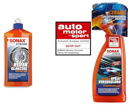SONAX XTREME ReifenGlanzGel (500 ml) & XTREME Ceramic SprayVersiegelung (750ml)