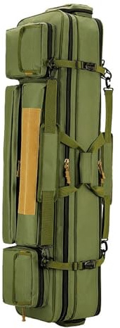 LSWKG Fucile Borsa Tattica, Borsa Porta Armi Poligono, Custodia Morbida Fodero Porta Fucili Imbottito, Zaino Fucile Caccia, Canna da Pesca Borsa, Borsa Tattica Militare Green,120cm