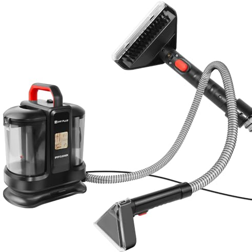 Handheld Upholstery Cleaner Spot Cleaner Carpet Stain Remove, 450W Electric Spot Cleaner, Clean Up Spills & Pet Messes from Carpets, Stairs, Upholstery & Car Seats, 1.2L Capacity Twin Tank Spot Washer