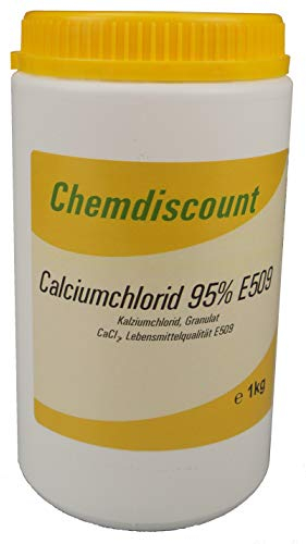 1kg Calciumchlorid CaCl2 (95-98%), wasserfrei, Lebensmittelqualität E509