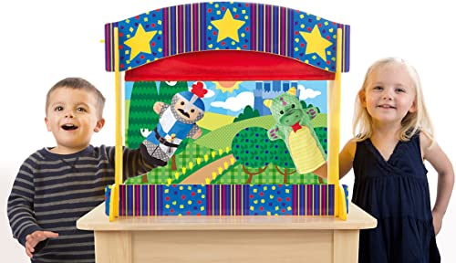 MD Melissa & Doug- Tischpuppentheater Kasperletheater , 61x54x30 cm, Mehrfarbig