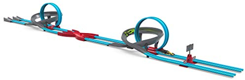 B. Driven by Battat Drag Race Track Play Set-Large Turbo Dash – Juego Arrastre de 28 Piezas con bucles y 2 Autos, Pistas de Carreras y Juguetes para niños de 3 años en adelante (Branford Ltd. 0)
