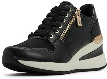 ALDO Women's Adwiwia Sneaker, Black, 6