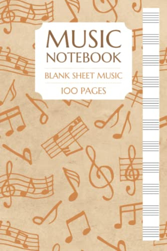 Quaderno del musicista - Quaderno musicale - Spartiti vuoti: 100 pagine - 11 righi larghi - 15,24 x 22,86 cm (Italian edition)