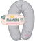 sei Design XXL Stillkissen Seitenschläferkissen - personalisiert mit Namen und Geburtsdatum: personalisierte Geschenke zum Geburt Baby Geschenk für Junge und Mädchen - Schwangerschaftskissen