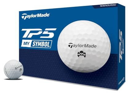 TaylorMade Golf 2024 Symbol TP5 Skull GOLFBALLS ONE Dozen