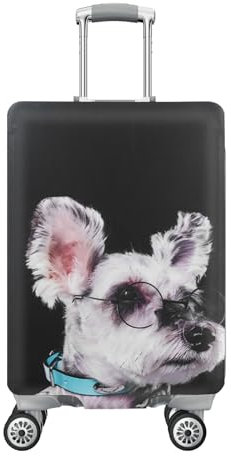 Amexo Gepäckabdeckung Koffer Hülle Reise Kofferschutzhülle Elastischer Luggage Schutzhülle mit 22 bis 32 Zoll (XL)