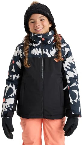 Roxy Snow Jacket Galaxy Girl Jacket Girl's Black 16