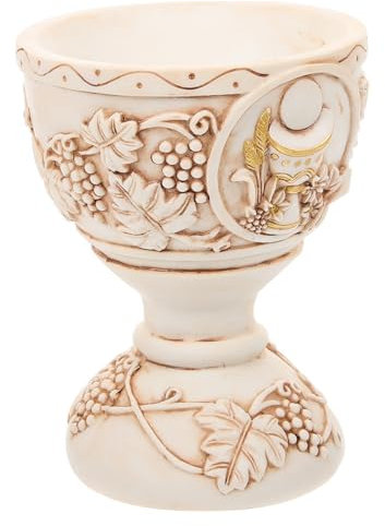 PRETYZOOM Resin Holy Water Cup Vintage Style Christian Cup Ornament Religious Decor for Home