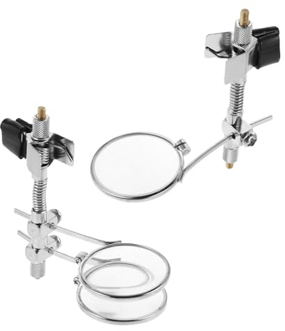 HAPINARY Juwelierlupe für Schmuckinspektion aus Metall und Glas 2 Stück zum Aufstecken mit 5-facher Vergrößerung Handsfree und Vielseitig Einsetzbar und Uhrmacherarbeiten