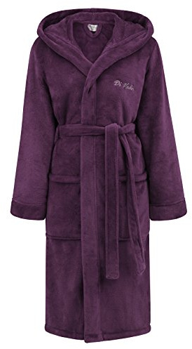 Di Vadini DV-01 Unisex Bademantel, XS, Pflaume
