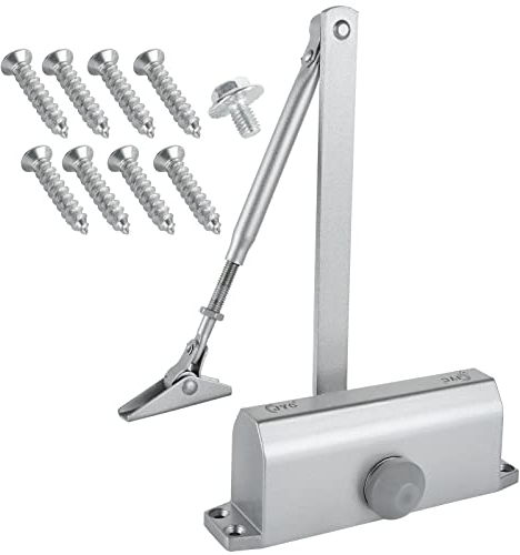 SENENQU Ferme-porte Hydraulique Automatique, (45-65kg) Réglable Groom Fermeture Porte, Ferme Porte Automatique Ideal Pour Commercial et Résidentiel Porte