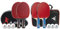 JOOLA Tischtennis Set Duo PRO, rot/schwarz, 6-teilig & 54820 Tischtennis-Set Duo Bestehend aus 2 Tischtennisschläger+3Tischtennisbälle+1Aufbewahrungstasche,Mehrfarbig,OneSize