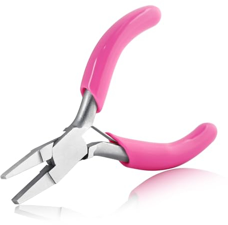 SPEEDWOX 3 Zoll Entenschnabelzange Mini-Flachzange für Schmuckherstellung Mini-Zange kleine Zange für Schmuck Entenschnabelzange Werkzeug Schmuckherstellung Zange Schmuckwerkzeug Flachzange