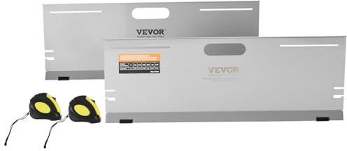 VEVOR Strumento per Allineamento Ruote, Piastre per Punta per Strumenti di Allineamento 2 Pezzi, Piastra per Strumenti per Misurazione dell'Angolo della Punta in Acciaio Inox, 4 Aste di Allineamento