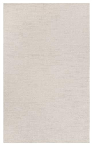 TESSO LIVING In- & Outdoor Teppich – 120 x 160 cm Creme – Wetterfest & rutschfest, UV-beständiger Kurzflorteppich – Ideal für Balkon, Terrasse, Küche & Camping