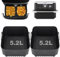 Air Fryer Liners Silicone Reusable for Ninja AF500UK, Silicone Liners Inserts for 10.4l Ninja Foodi Flexdrawer AF500UK, Ninja Air Fryer Dual Accessories (2PCS(2x5.2L))