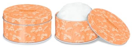 L'Erboristica Athena's Talchiera aus Blech mit Daunen, Talkum mit Kamelienblüten, 100 g, hergestellt in Italien