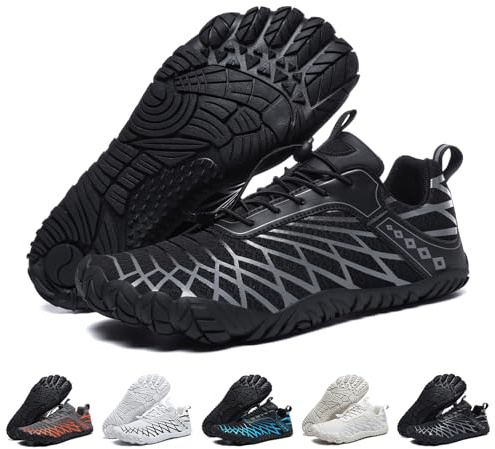 Zapatillas Minimalistas Barefoot Hombre Mujer Zapatos Descalzos Zero Drop Barefoot Zapatillas de Trail Running Puntera Ancha Ligeras y Respirable Gym Cómodas Deportes Senderismo Transpirable Yoga
