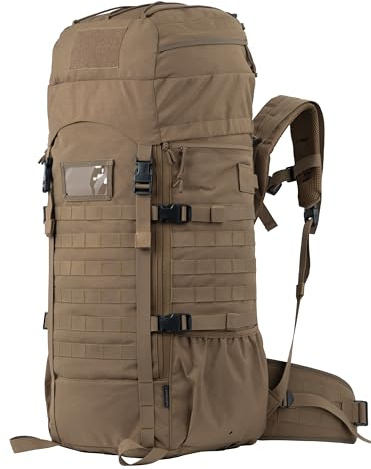BACKFERRY 75L Tactical Backpack with Internal Frame, MOLLE, and Hydration System for Camping,Hunting,Backpacking,Hiking and Wild Adventure