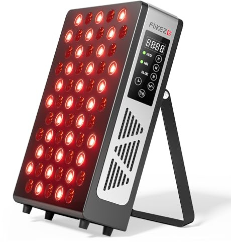 FliKEZE Lampada Infrarossi, 60 LED Luce Rossa Terapia Lampada Infrarossi da (460 nm, 630 nm, 660 nm, 810 nm, 830 nm, 850 nm, 880 nm), Adatto per Uso Domestico, Sport e come Regalo