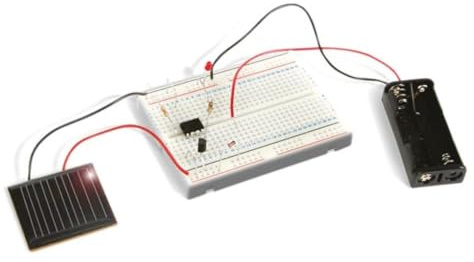 Whadda Kit d'expérimentation éducatif, sans Soudure, Platine d'expérimentation, à énergie Solaire