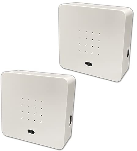 HAC24 2er Set Soundbox Vogelgezwitscher Vogelgeräusche Naturgeräusche Vogelzwitscher Vogelgesang Box mit Bewegungsmelder Vogel Gesang Weiß