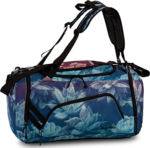 Bestway Rucksack-Sporttasche blau/floral, Graugrün/Rosa, 40312