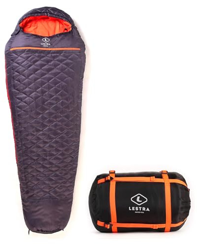 Lestra Sport  Mont Everest 210 - Sac de Couchage Toutes Saisons - T° Limit Confort -05°C - Confortable & Performant - Adulte - 210 x 80 cm - 1,7 kg
