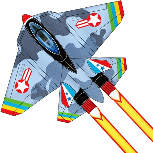 Plane Kite| Beach Toys Kites Games for Kids Ages 4-8 Easy to Fly | Kites for Kids with 328 ft Kite String, Kites for Children and Adults Camp Trip Outdoor Activties Games & Beach Toys