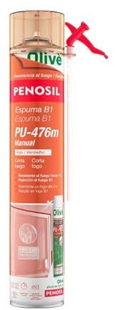 PENOSIL -Espuma cortafuego PU-476m ignífuga Resiente al fuego.
