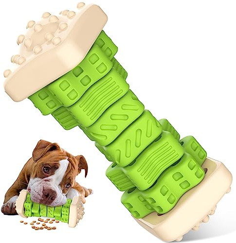 RUXAN Juguete masticable para Perros Indestructible, 3 en 1 Resistente Rompecabezas para Perros con Sabor a Leche, Juguetes para Perros pequeños y medianos