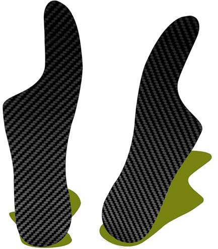 Morton's Extension Orthotic, Carbon Fiber Insole(1 Pair), Turf Toe Plate Rigid Shoe Insert for Morton's Toe, Turf Toe, Arthritis, Hallux Rigidus, Broken Big Toe, Alternative to Turf Toe Brace,275mm