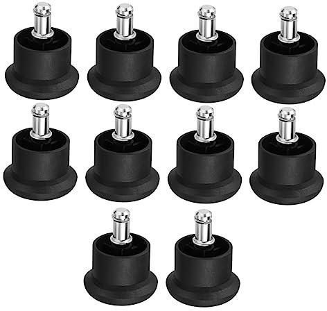 WOONEKY Protezione Piedini Per Sedia a Rotelle e Sedia Da Ufficio, 10 Pezzi Cuscinetti Antigraffio Resistenti All’usura, Accessori Per Pavimenti, Facili Da Installare